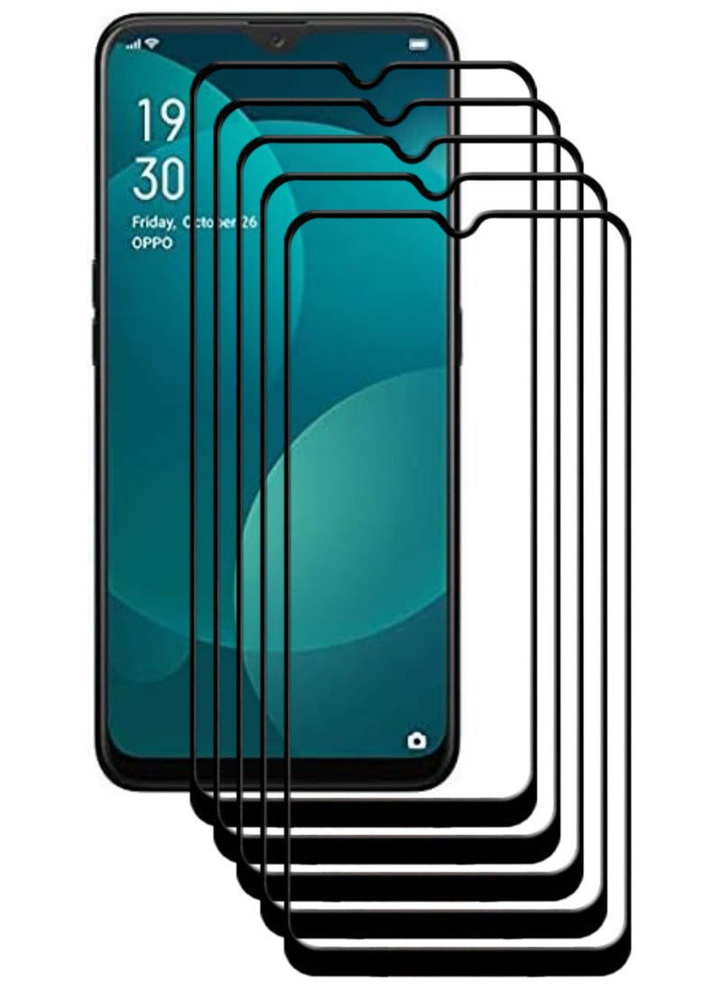 ACLIX 5 Pieces Antistatic ESD Dustproof Premium Quality High Definition Tempered Glass Screen Protector Designed For Oppo F11 - Image 1