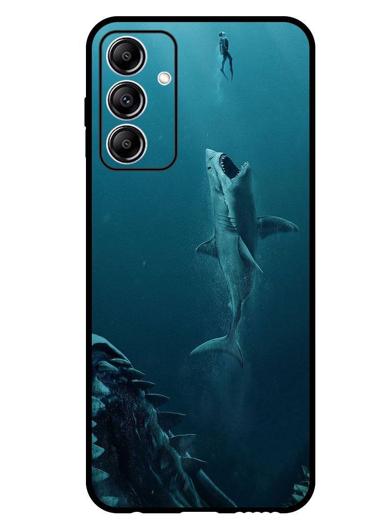 Theodor Protective Case Anti Scratch Shock Proof Bumper Cover For Samsung Galaxy A15 shark & men - Image 1