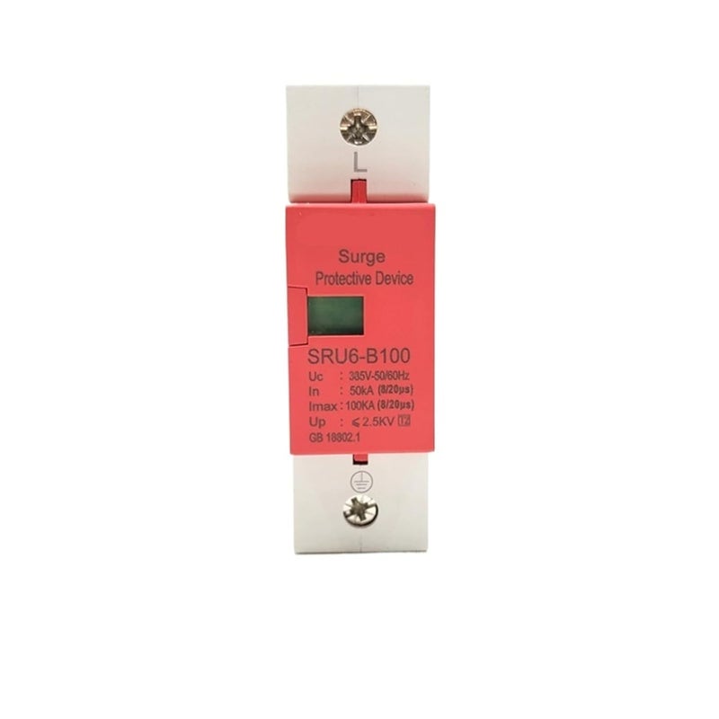 AC 1P 2P 3P 4P 20-100 KA 220V 385V House Lightning Surge Protector Protective Low-Voltage Arrester Device(2P,60KA) - Image 2