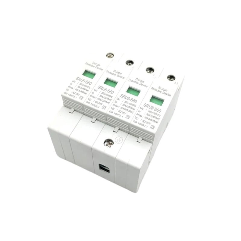AC 1P 2P 3P 4P 20-100 KA 220V 385V House Lightning Surge Protector Protective Low-Voltage Arrester Device(2P,60KA) - Image 1