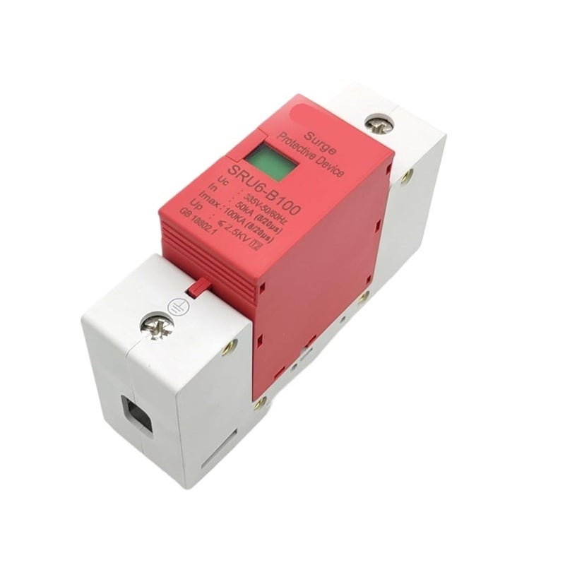 AC 1P 2P 3P 4P 20-100 KA 220V 385V House Lightning Surge Protector Protective Low-Voltage Arrester Device(2P,60KA) - Image 3