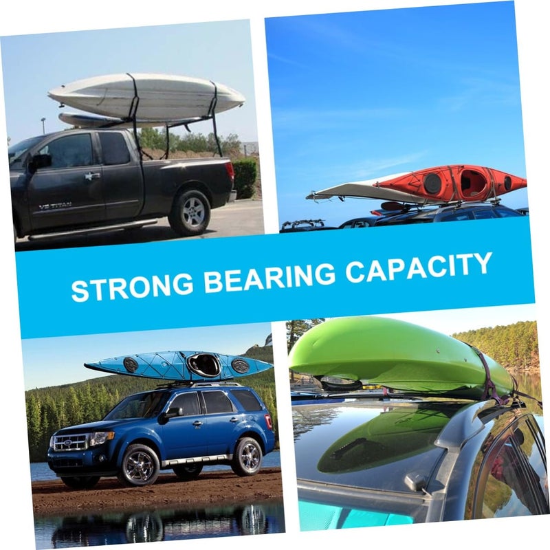 Detachable J Shaped Kayak Carrier for SUV Crossbar Mount Water Sports Transport 2 Pack - Image 2