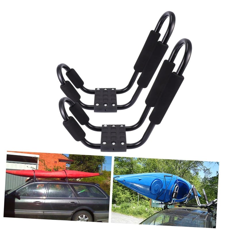 Detachable J Shaped Kayak Carrier for SUV Crossbar Mount Water Sports Transport 2 Pack - Image 5