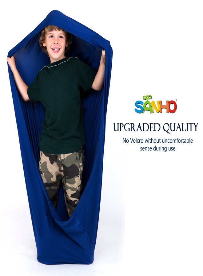SANHO Dynamic Movement Sensory Sock, Body Sock, Toys for Autistic and Sensory Processing Disorders, Updated Version, Good for height:35"- 59" Deep Blue - Image 4