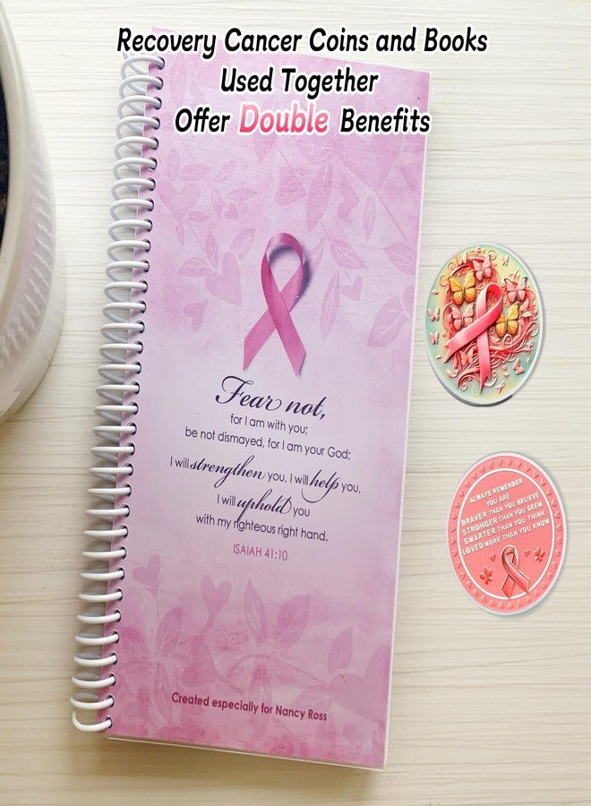 IELCJJ Heart Recovery Breast Cancer Coin - Inspirational Pink Butterfly Ribbon Chips - Daily Fight Cancer Care Awareness Accessories - Breast Cancer Gifts for Women Survivor - Healing Cancer Chemo Prayer - Image 5