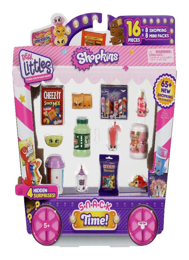 Shopkins - Shopkins Real Littles Collector's Pack | 8 Plus 8 Real Branded Mini Packs (16 Total Pieces). Style May Vary. - Image 1