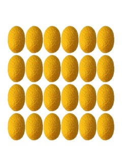 Healeved 50pcs Beauty Natural Silkworm Balls Blackhead Remove Ball Face Cleansing Ball Face Care Silkworm Ball Facial Sponges Silk Yellow