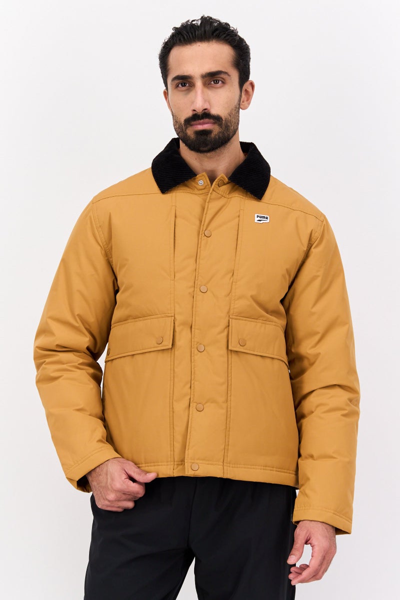 PUMA جاكيت تدريب رياضي للرجال، تان - Image 1