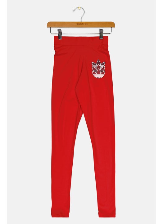 Women Sportswear Fit Training Leggings, Red