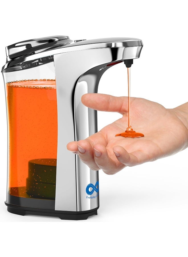 Everlasting Comfort Touchless Automatic Soap Dispenser - Wash Hands 1400X On A Single Fill, Large Tank (17Oz) - Electric Liquid Soap Dispenser For Bathroom, Kitchen Countertop - Fun For Kids, Adults -  - Image 5