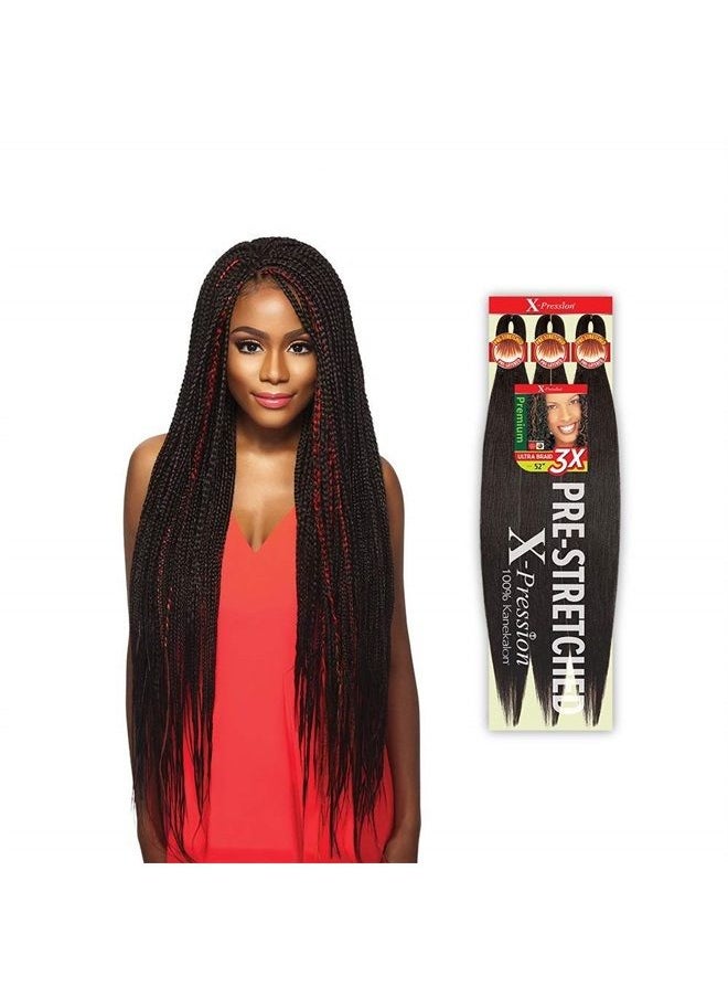 x-pression MULTI PACK DEALS! Outre Braids X-Pression Kanekaion 3X Pre Stretched Braid 42" (3-PACK, 1B)  - Image 2