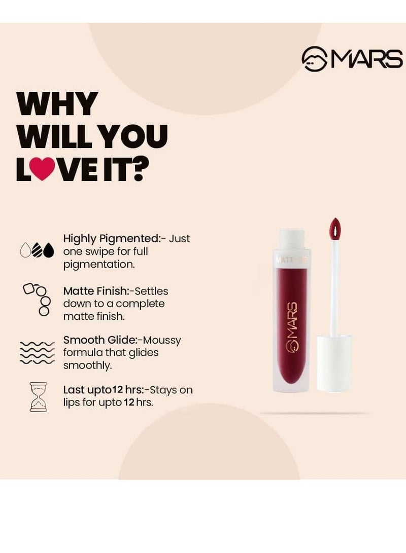 مارس لون شفاه سائل مطفي يدوم طويلاً 4.5 مل 11 دراجون تشيسر - Image 3