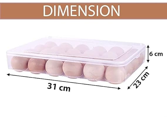 Stackable Egg Holder 24 Grid Egg Container for Fridge BPAFree Plastic Egg Storage Box with Lid SpaceSaving Refrigerator Organizer  - Image 5