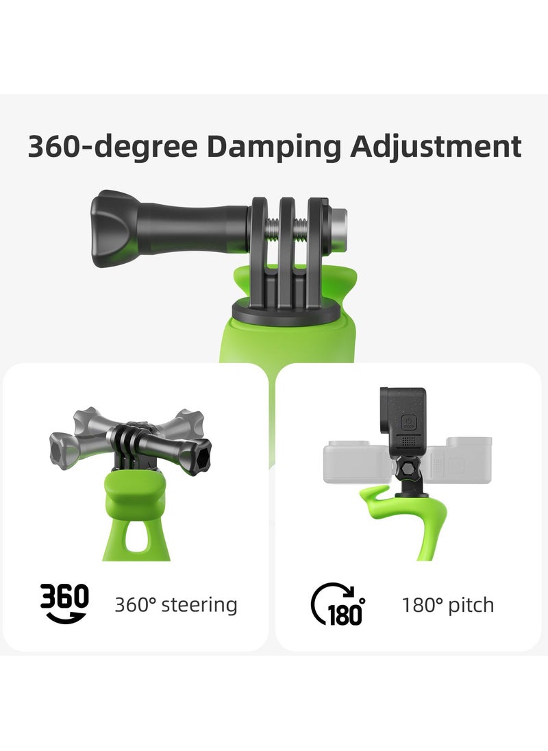 SYOSI - 360 Camera Strap Mount, Universal Camera Band for Bike, Motorcycle, Ski Pole, Compatible with GoPro Max, Hero 12/11/10/9, Insta360, DJI Action and Osmo Pocket, Essential Accessories for Action Cameras - Image 1