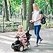 OLAKIDS 4 in 1 Ride on Push Car Toddlers Stroller Sliding Walking with Horn Music Lights Removable Guardrails and Handle Underneath Storage FoottoFloor Walker for Boys Girls Dark - Image 4