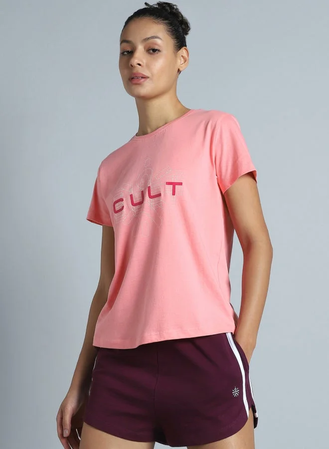 كالت تيشيرت نسائي وردي من ماركة كاريير