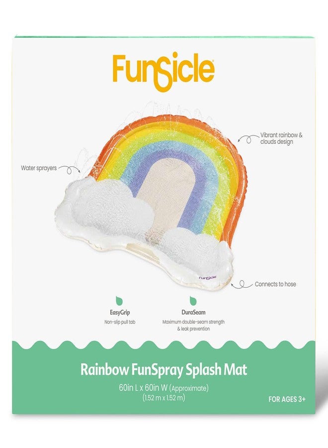 Funsicle 5 ft Rainbow FunSpray Kids Splash Mat with Sprayers for Above-Ground Pool - Image 4