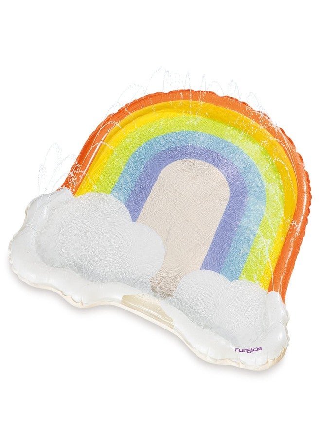 Funsicle 5 ft Rainbow FunSpray Kids Splash Mat with Sprayers for Above-Ground Pool - Image 1