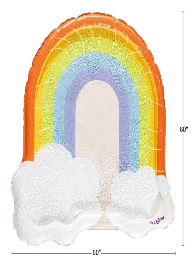Funsicle 5 ft Rainbow FunSpray Kids Splash Mat with Sprayers for Above-Ground Pool - Image 5