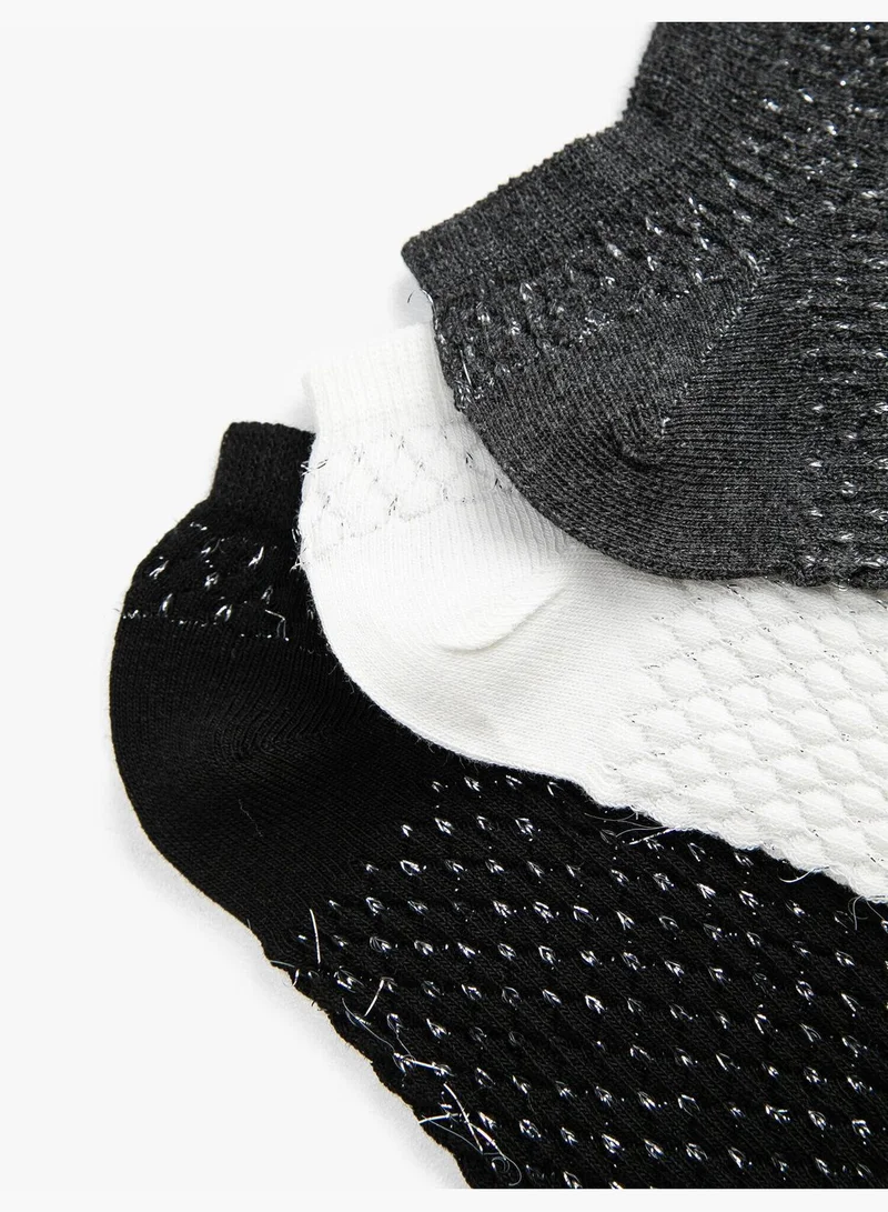 KOTON Multi Patterned Ankle Socks Set