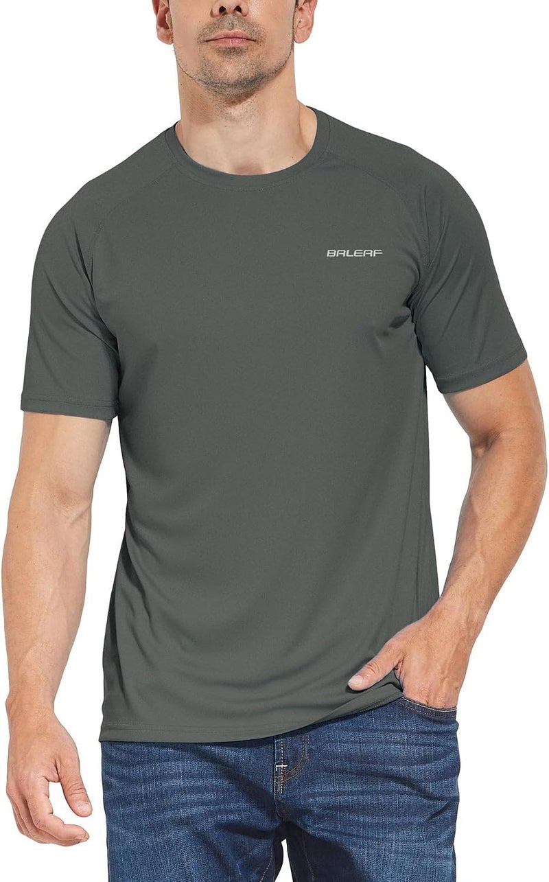 Baleaf Men's Sun Protection Shirts UV SPF UPF 50+ Long Sleeve Rash Guard Fishing Running Quick Dry Lightweight - Image 1