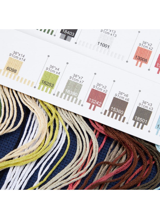 Dimensions 'Victorian Charm' Counted Cross Stitch Kit, 18 Count Navy Aida, 8'' x 17'' - Image 4