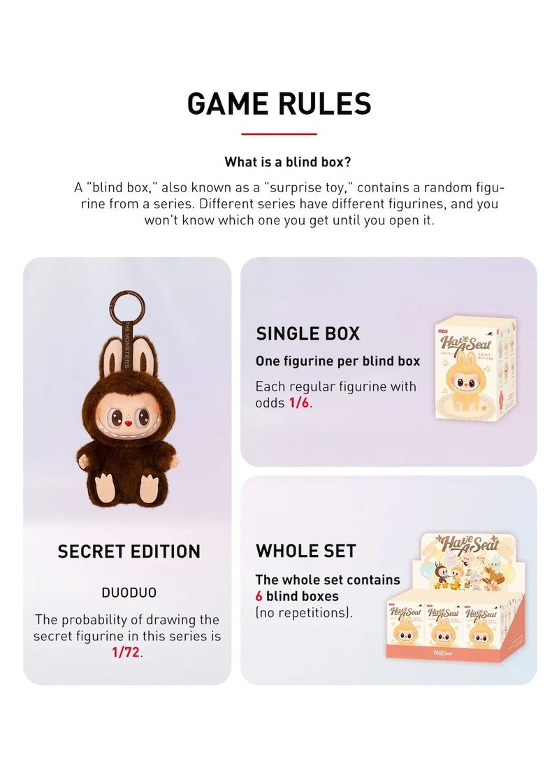 LABUBU 100% Authentic Labubu – The Monsters Have a Seat Series | Surprise Vinyl Plush Blind Box  - Image 5