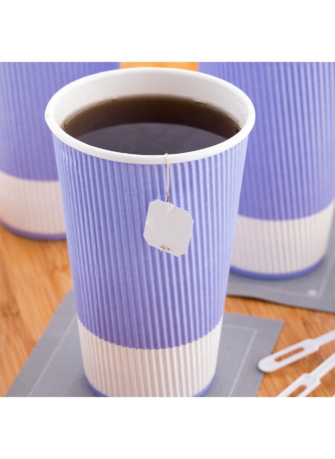 Restaurantware Restaurantware 16 Ounce Double Wall Disposable Coffee Cups, 500 Insulated Light Purple Paper Tumblers with Ripple Wall Design, Lids Sold Separately for Hot Drinks like Tea, Hot Chocolate and More  - Image 3