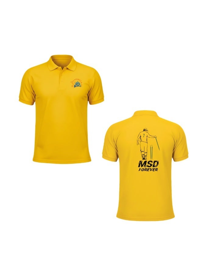 PRINTSHOP4ME Chennai Cricket Jersey For Men-Dhoni Dry-Fit T-Shirt For Men-Perfect For Chennai Cricket Fans - Image 2