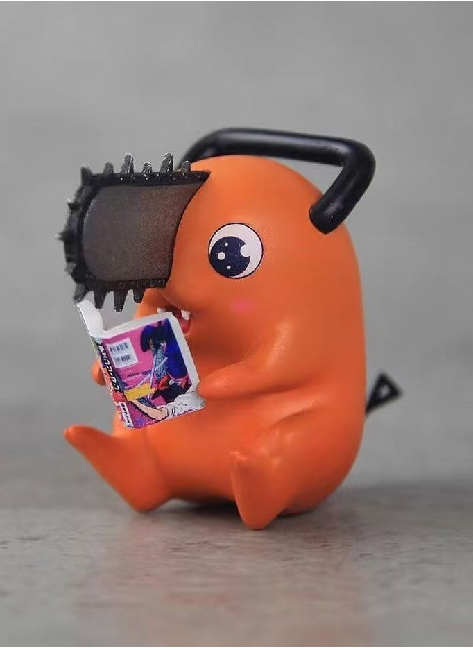 null - Sonsoke Chainsaw Man Pochita Q Version Action Figures Toy Figure Character Model Toy Statue Figure Cosplay Gift 12cm - Image 1
