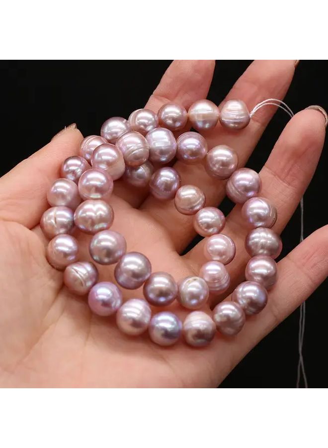 10 11 ملم خرز لؤلؤ مياه عذبة أرجواني فضفاض لصنع المجوهرات DIY - Image 4