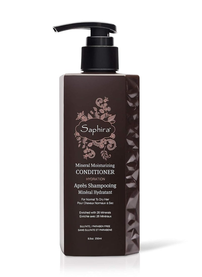 Saphira - Saphira Mineral Moisturizing Conditioner, Hydrating Deep Conditioner for Dry, Damaged, Bleached and Color-Treated Hair, Sulfate-Free, Paraben-Free, Nourishes and Revitalizes Lifeless Hair - Image 1