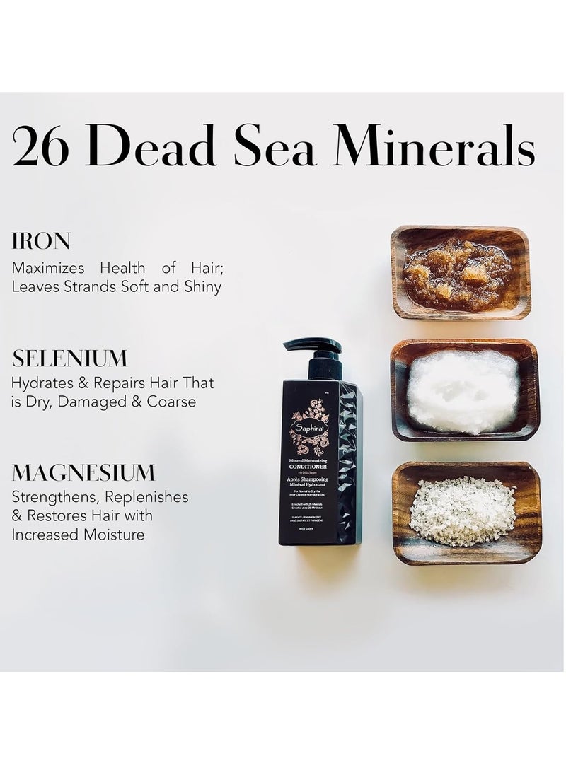 Saphira - Saphira Mineral Moisturizing Conditioner, Hydrating Deep Conditioner for Dry, Damaged, Bleached and Color-Treated Hair, Sulfate-Free, Paraben-Free, Nourishes and Revitalizes Lifeless Hair - Image 1