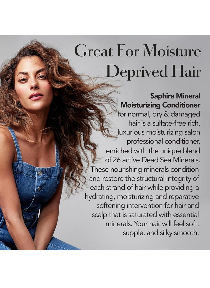 Saphira - Saphira Mineral Moisturizing Conditioner, Hydrating Deep Conditioner for Dry, Damaged, Bleached and Color-Treated Hair, Sulfate-Free, Paraben-Free, Nourishes and Revitalizes Lifeless Hair - Image 1