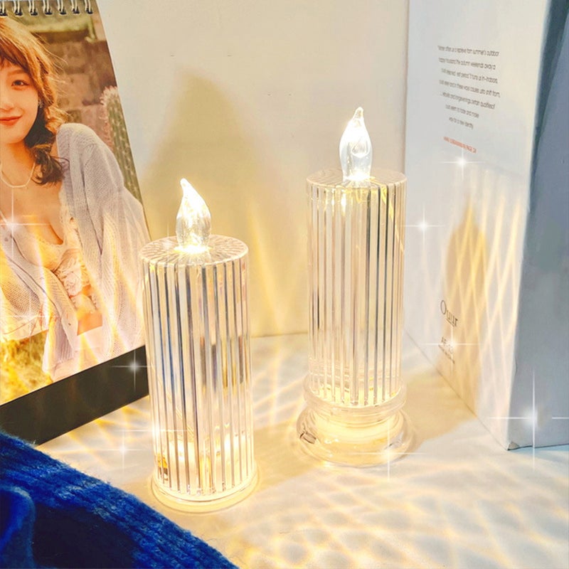 Simulation Candle Light Night Lamp Bedside Lamp Room Decorative Light - Image 1