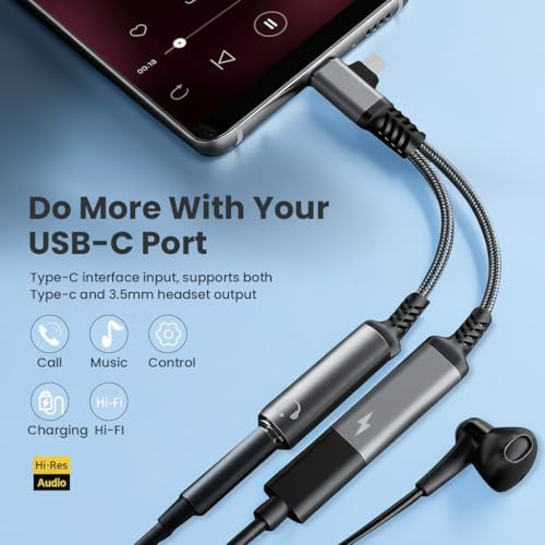 Verilux® 4 in 1 USB C to 3.5mm Connector, PD 10W Type C & Light-ning to 3.5 MM & C Connector, Game Sound Card Game Audio Adapter Support for iPhone 17/16/15, HarmonyOS 15/14/13, Oppo, OnePlus - Image 2