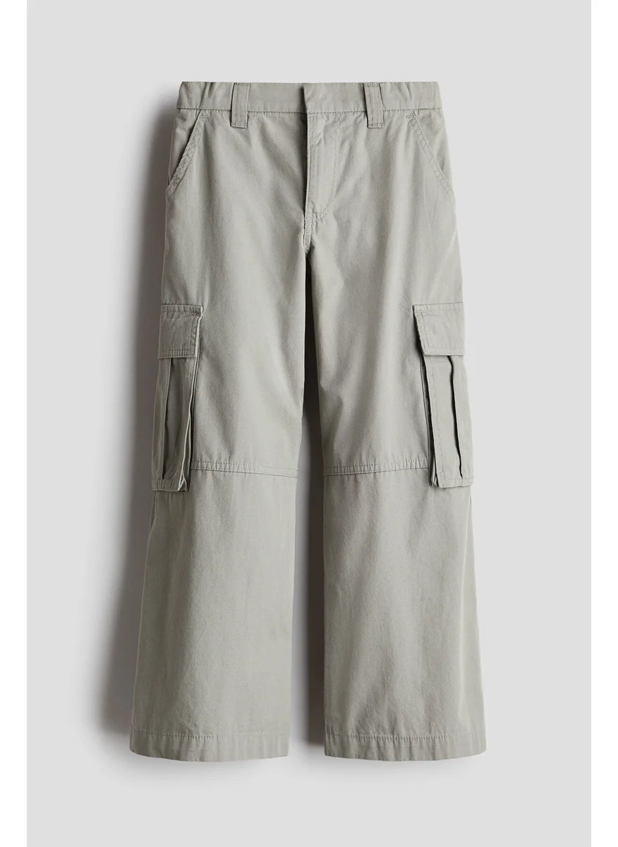 H&M Wide Cargo Trousers