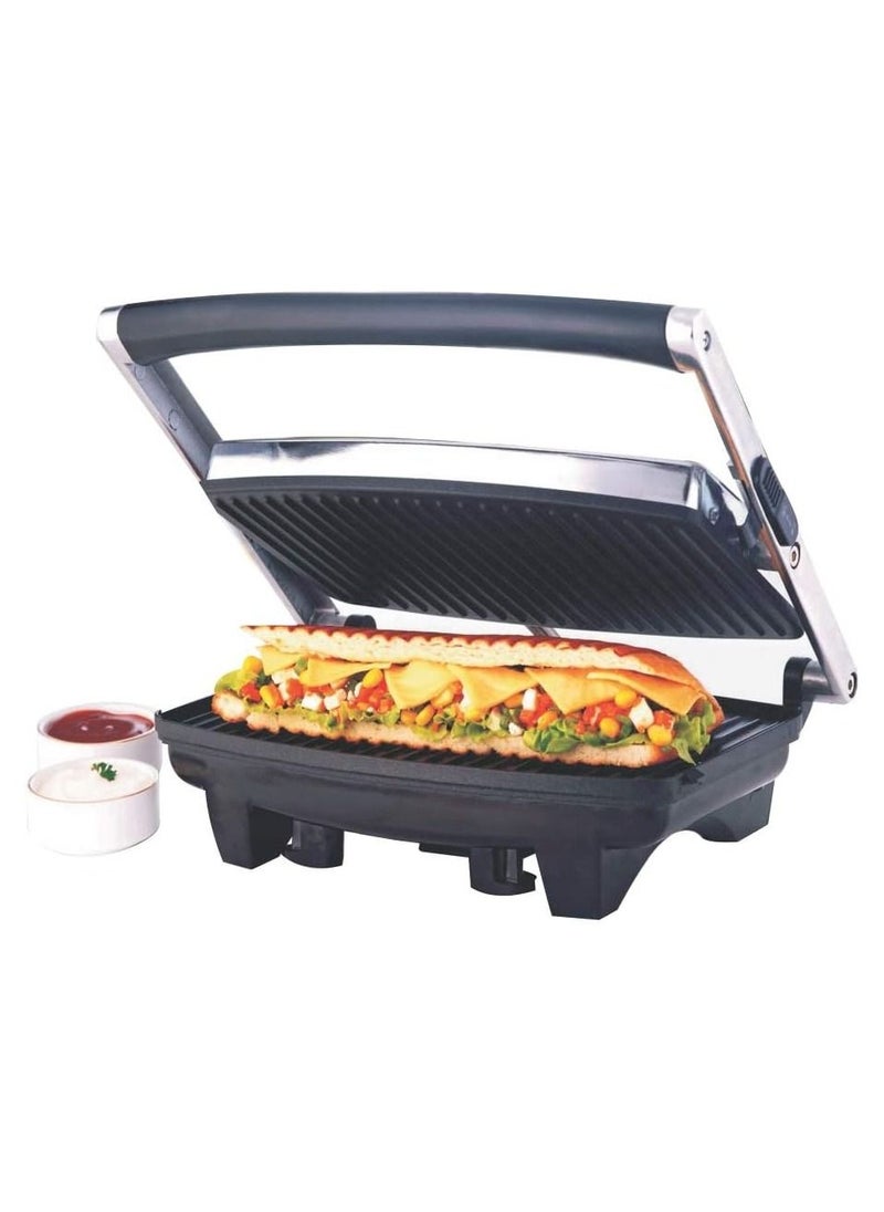 BOROSIL Borosil Jumbo Grill Sandwich Maker (Black) - 1000W  - Image 1