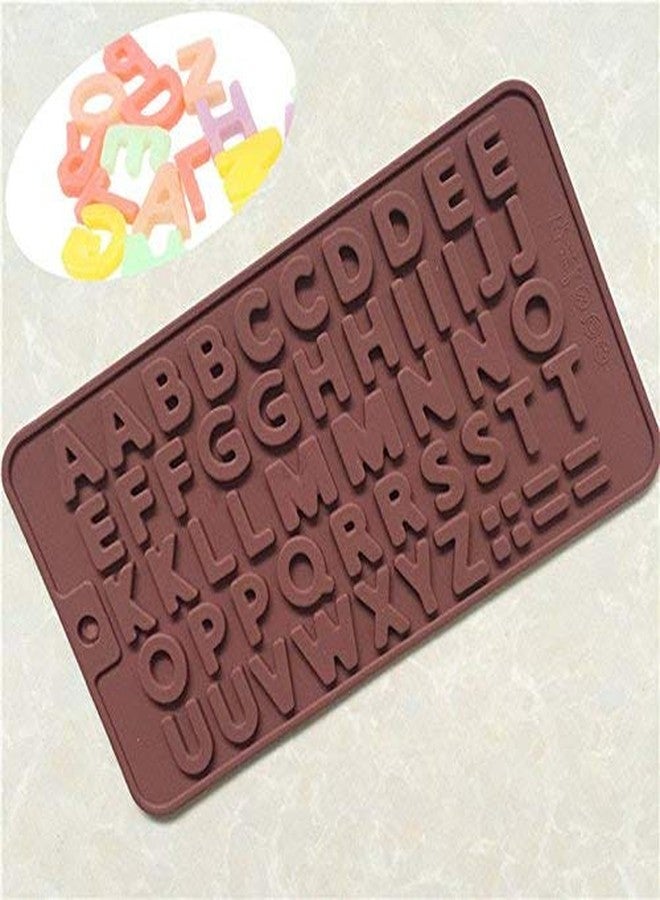 SEVEN HORSE TECH® Silicone Creative Flexible Small Alphabets Hypen Equal Sign Full Stops 52 Cavity Ice Cube Mold (Single Tray, Random Color) - Image 4