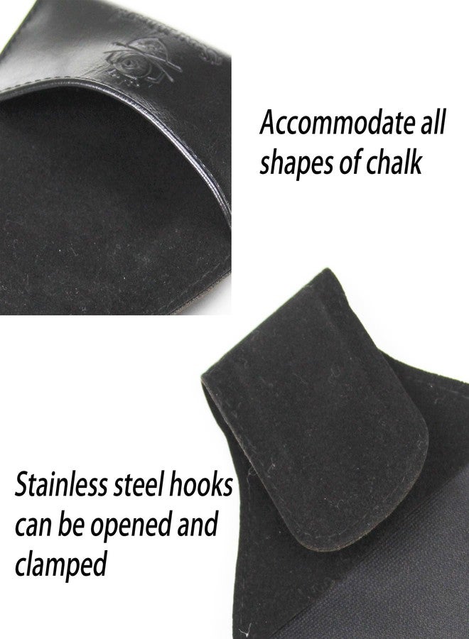 NCGDPZY 5pcs Portable Billiard Cue Chalk Holder Pouch with Clip - Pool Billiards Snooker Accessories, Black Chalk Bag for Cue and Pool Table - Image 5