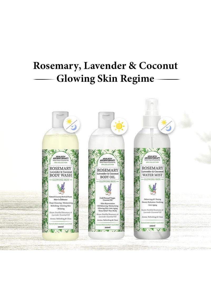 KEYA SETH AROMATHERAPY, DEVICE OF DROP Keya Seth Aromatherapy Rosemary Lavender Coconut Water Mist Spray Face Toner Glowing Skin Hydration Soothing Anti Aging Distilled Essential Oil 200ml  - Image 5