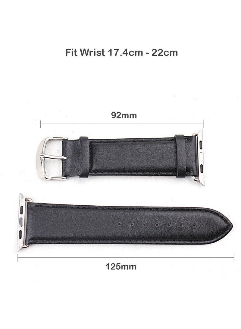 TIGER Black Stainless Steel Strap for 49mm, 46mm, 45mm, 44mm, 42mm – Premium Metal Watch Band Replacement – Adjustable & Durable – Sleek Design for Smartwatch Series Ultra 3 to Series 1, SE & More - Image 2