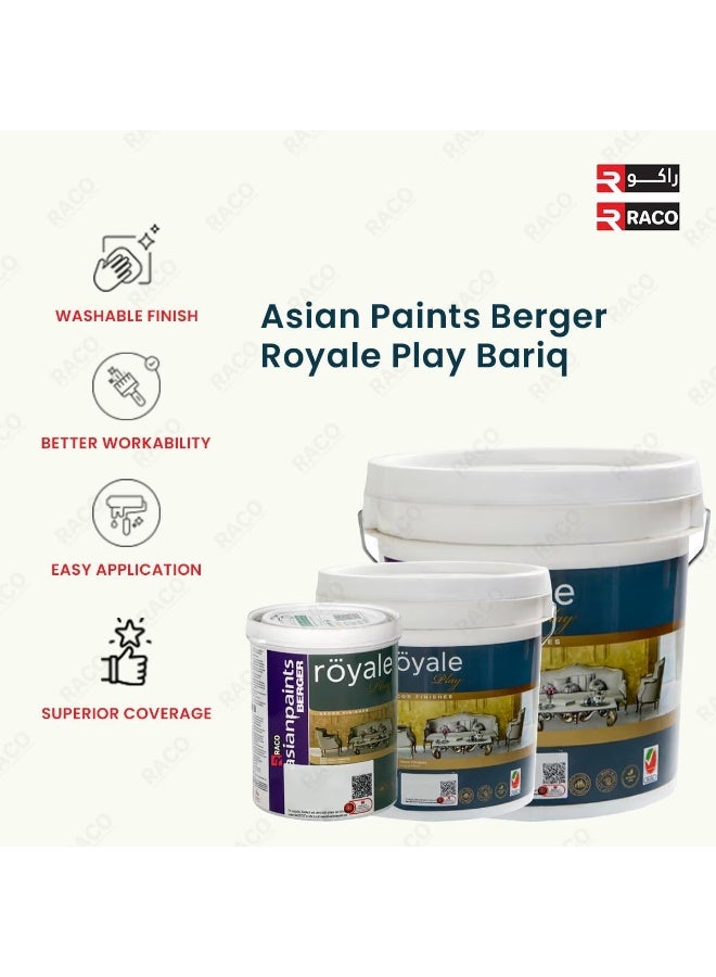 Asian Paints Berger دهانات آسيان برجر رويال بلاي باريق تشطيبات فاخرة للديكور الداخلي فضي - Image 4
