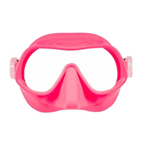 SCUBAPRO Steel Pro Scuba Diving Mask for Freediving with Single Lens and Frameless Low Volume Design Pink - Image 3