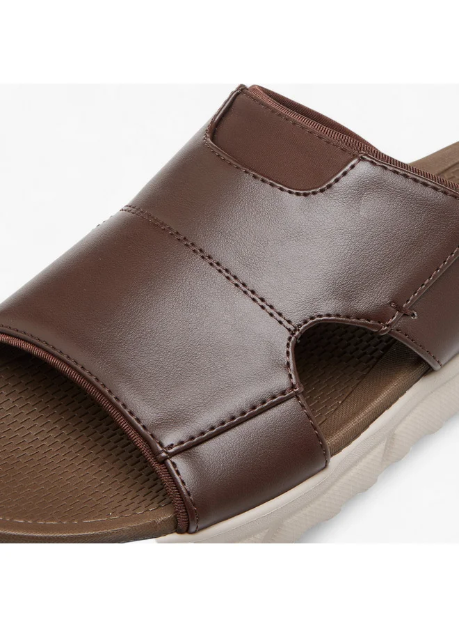 Le Confort Men Solid Slip-On Comfort Sandals