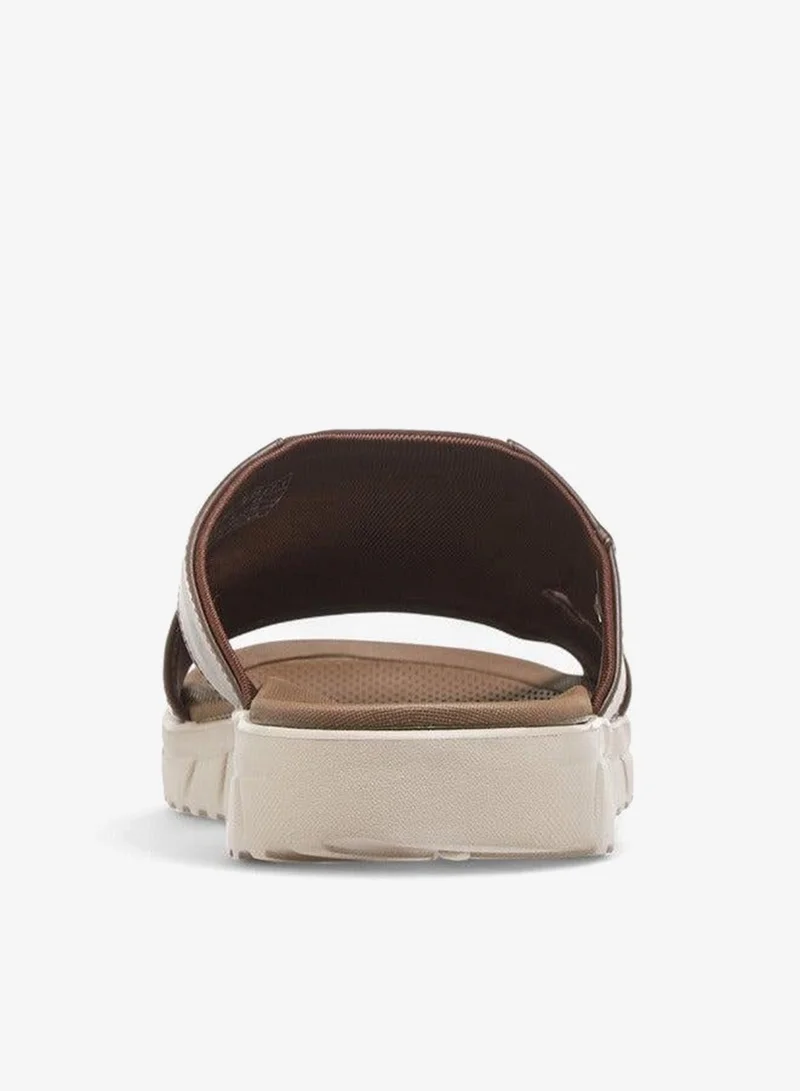Le Confort BROWN Men Solid Slip-On Comfort Sandals for Men | Best Price UAE