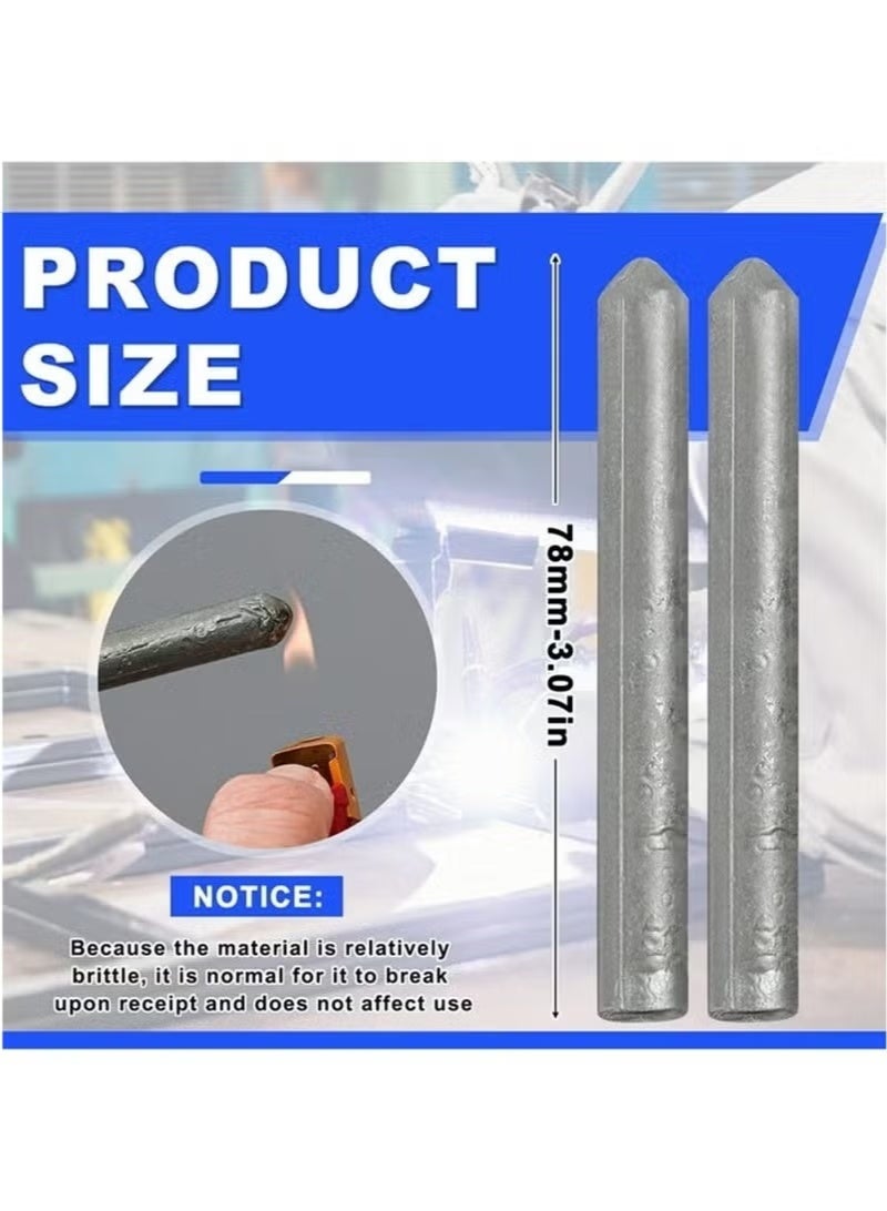 12 PCS Low Temperature Universal Welding Rod Metal Easy Melt Welding Rods Sticks Low Melt Solder Pipe Welding Tools Electrode Aluminum Rod for Aluminum Stainless Steel Iron - Image 4
