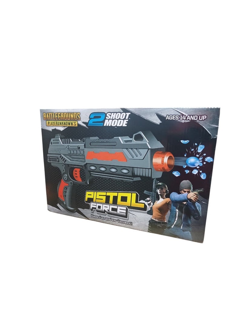 Gel Ball and Target Gun (2 in 1) Kids Full Bullets - Gun with Safe Full Coated Sticky Bullets for Kids - Target Gun - Kids Machine Gun - Kids Birthday Gift Gun - Full Bullet Gun Toy, Kids Action Toy Gun, Soft Foam Bullet Gun  - Image 1