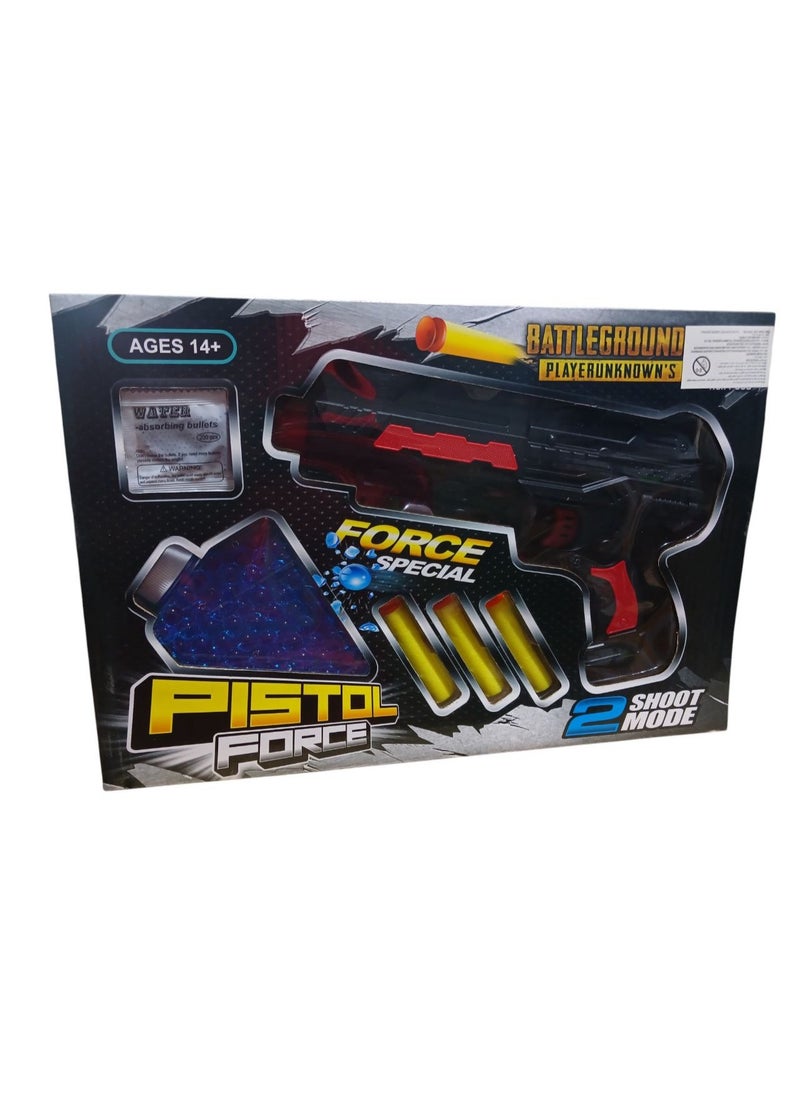 Gel Ball and Target Gun (2 in 1) Kids Full Bullets - Gun with Safe Full Coated Sticky Bullets for Kids - Target Gun - Kids Machine Gun - Kids Birthday Gift Gun - Full Bullet Gun Toy, Kids Action Toy Gun, Soft Foam Bullet Gun  - Image 2