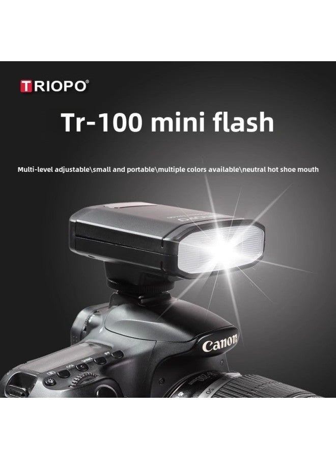 TRIOPO Jiebao TR100 Mini Mini Flash Micro Single Digital Film Camera External Top Applicable Cable-Color:Tr-100 Black  - Image 2